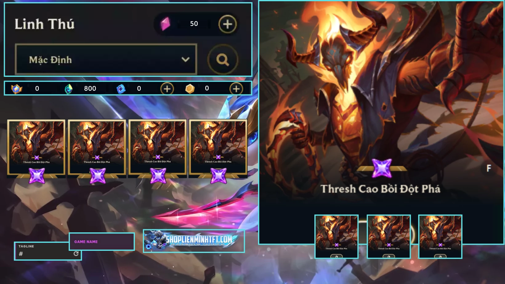 THERESH CAO BỒI ĐỘT PHÁ CLONE